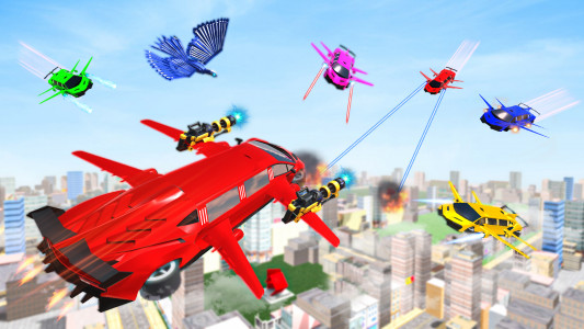 اسکرین شات بازی Flying Pigeon Robot Bike Games 2