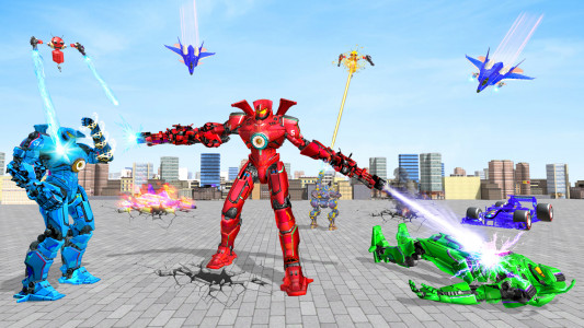 اسکرین شات بازی Flying Pigeon Robot Bike Games 1