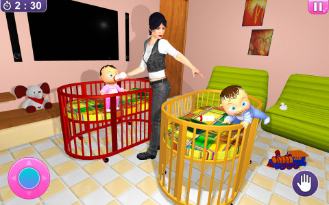 اسکرین شات بازی Real Twins Baby Simulator 3D 2