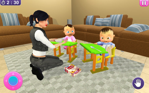 اسکرین شات بازی Real Twins Baby Simulator 3D 3