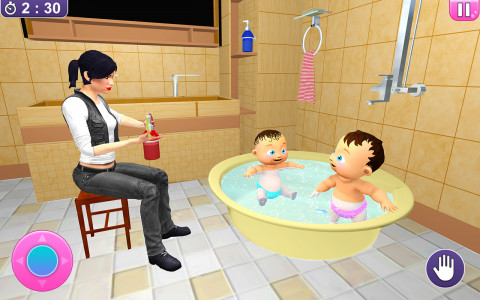 اسکرین شات بازی Real Twins Baby Simulator 3D 1