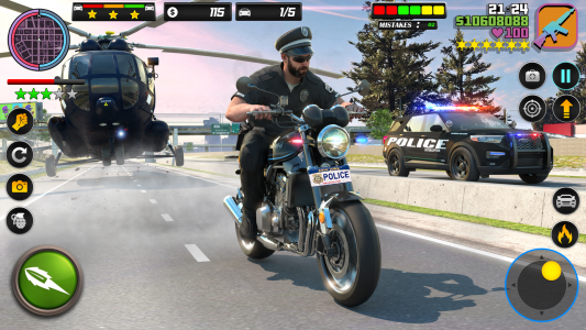 اسکرین شات بازی Bike Chase 3D Police Car Games 4