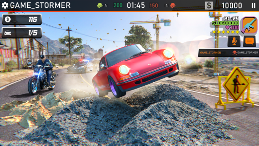 اسکرین شات 3 بازی Bike Chase 3D Police Car Games