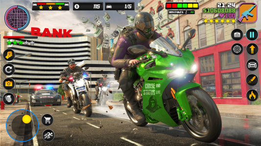 اسکرین شات بازی Bike Chase 3D Police Car Games 3