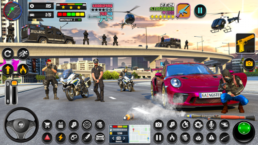 اسکرین شات بازی Bike Chase 3D Police Car Games 1