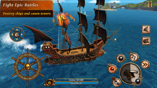 اسکرین شات بازی Ships of Battle Age of Pirates 1