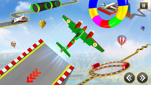 اسکرین شات بازی Airplane Mega Ramp Stunt Games 3