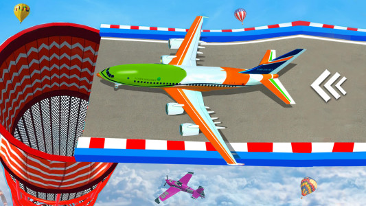 اسکرین شات بازی Airplane Mega Ramp Stunt Games 2