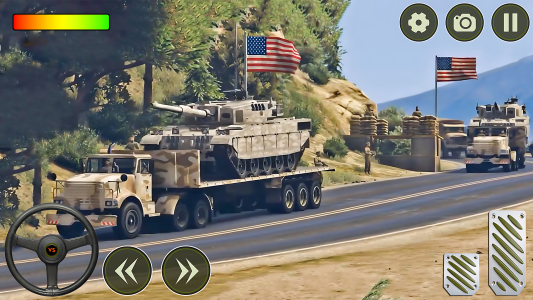 اسکرین شات 2 برنامه US Army Military Truck Driving