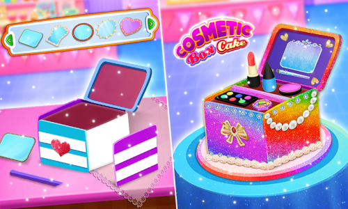 اسکرین شات بازی Makeup Kit Cakes - Cosmetic Box Cake Cooking 2