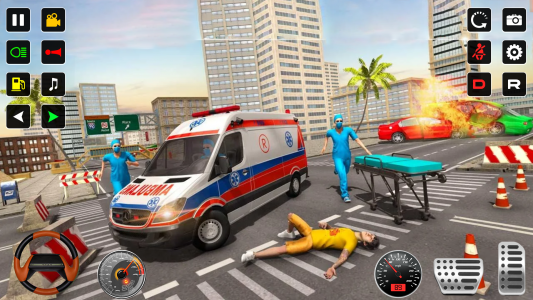 اسکرین شات بازی Police Rescue Ambulance Games 5