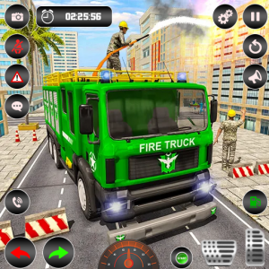 اسکرین شات بازی Emergency Fire Truck Game 1