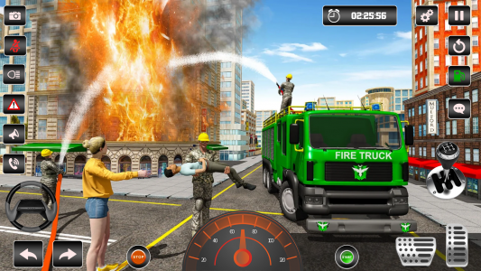 اسکرین شات بازی Emergency Fire Truck Game 3