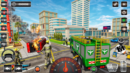 اسکرین شات بازی Emergency Fire Truck Game 4