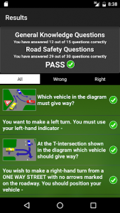 اسکرین شات برنامه Learners Test Free: AU Driver Knowledge Test (DKT) 3