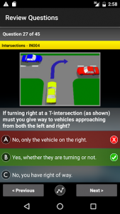 اسکرین شات برنامه Learners Test Free: AU Driver Knowledge Test (DKT) 1