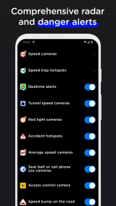 اسکرین شات برنامه Radarbot Speed Camera Detector 7