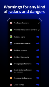 اسکرین شات برنامه Radarbot Speed Camera Detector 8