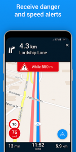اسکرین شات برنامه ViaMichelin GPS Traffic Speedcam Route Planner 7
