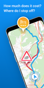 اسکرین شات برنامه ViaMichelin GPS Traffic Speedcam Route Planner 1