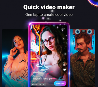 اسکرین شات برنامه Vibe: Music Video Maker, Effect, No Skill Need 1