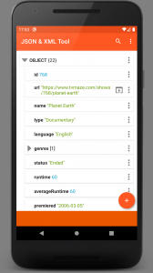 اسکرین شات 2 برنامه JSON & XML Tool - JSON Editor
