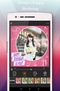 اسکرین شات برنامه Happy Birthday Video Maker 3