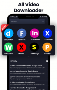 اسکرین شات برنامه All Video Downloader 1