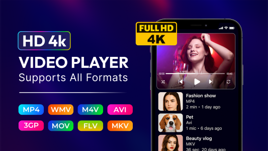 اسکرین شات 1 برنامه HD Video & Music Player
