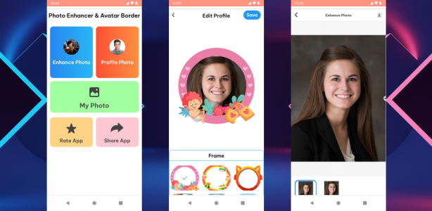اسکرین شات برنامه Photo Enhancer & Avatar boder 1