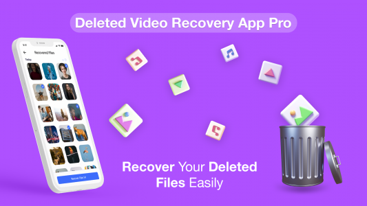 اسکرین شات برنامه Deleted Video Recovery App Pro 1