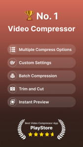 اسکرین شات 1 برنامه Compress Video Size Compressor