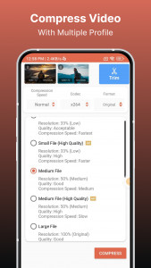 اسکرین شات برنامه Compress Video Size Compressor 3