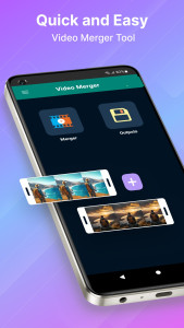 اسکرین شات 2 برنامه Video Merger, Joiner, Collage