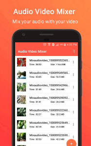 اسکرین شات برنامه Audio Video Mixer 2