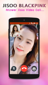 اسکرین شات 3 برنامه JISOO  - Fake Call & Wallpaper