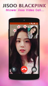 اسکرین شات 2 برنامه JISOO  - Fake Call & Wallpaper