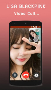 اسکرین شات 1 برنامه Lisa BLACKPINK Call - Fake Cal