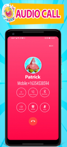 اسکرین شات برنامه Patrick Video Call Star & Chat Simulator 4