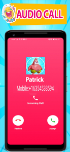 اسکرین شات برنامه Patrick Video Call Star & Chat Simulator 5