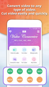 اسکرین شات برنامه Video to MP3 Converter - Audio Cutter & Merger 1