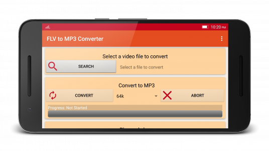 اسکرین شات برنامه FLV to MP3 Converter 6