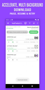 اسکرین شات برنامه Download Video for Twitch - VOD & Clips Downloader 3