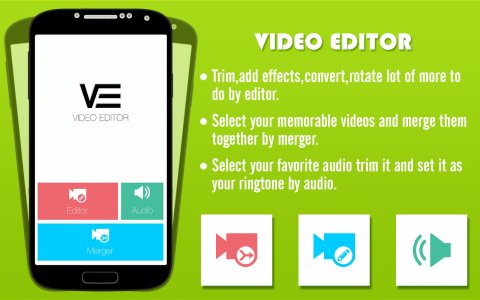 اسکرین شات برنامه Video editor: mute, compressor 1