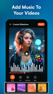 اسکرین شات 2 برنامه Photo Video Maker with Music