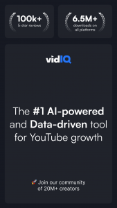 اسکرین شات 1 برنامه vidIQ for YouTube
