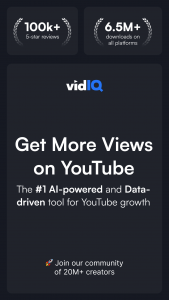 اسکرین شات 1 برنامه vidIQ for YouTube