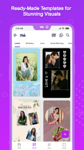 اسکرین شات برنامه Vido : Video Status Maker 2