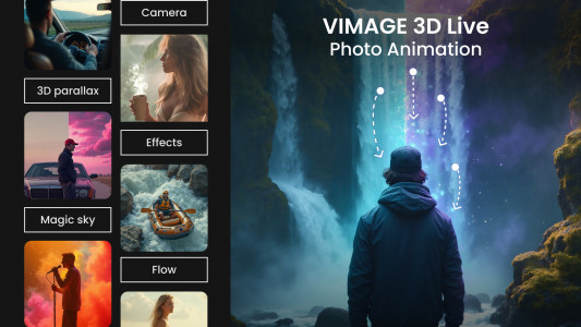 اسکرین شات 7 برنامه VIMAGE 3D Live Photo Animation
