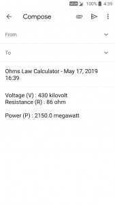 اسکرین شات برنامه Ohms Law Calculator 8